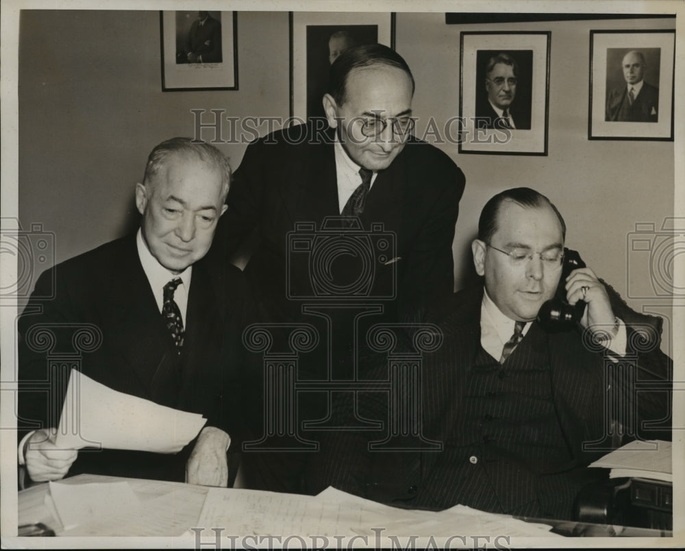 1938 Press Photo New York Supreme Court Justice Election Return Tammany Hall NYC - Historic Images