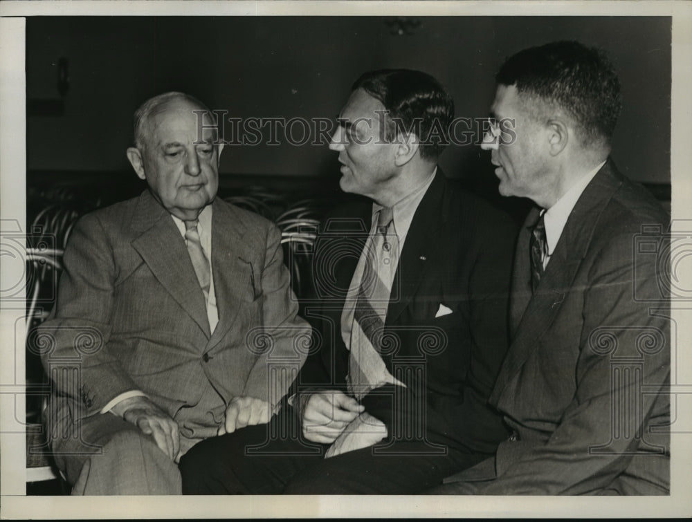 1938 Press Photo New York State Republican leaders plan convention NYC - Historic Images