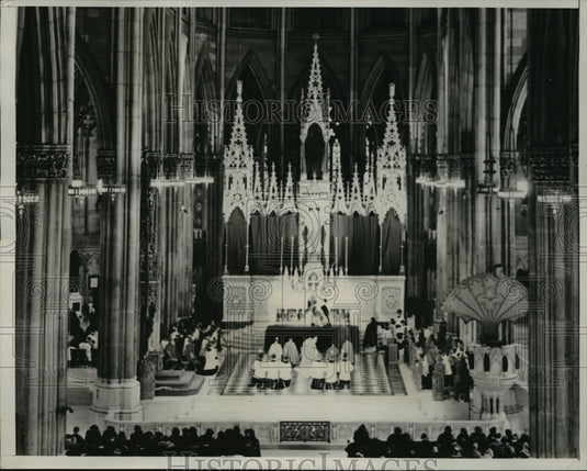 1938 Press Photo Palm Sunday Services at St Patricks Cathedral - Historic Images