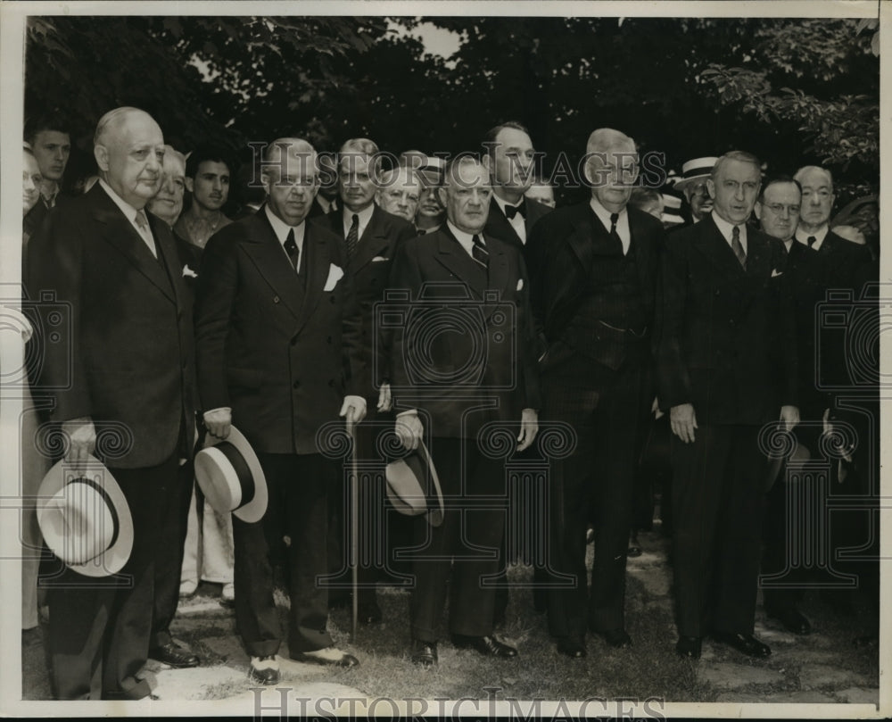 1938 Press Photo New York Suffern NY funeral of Senator RS Copeland NYC - Historic Images