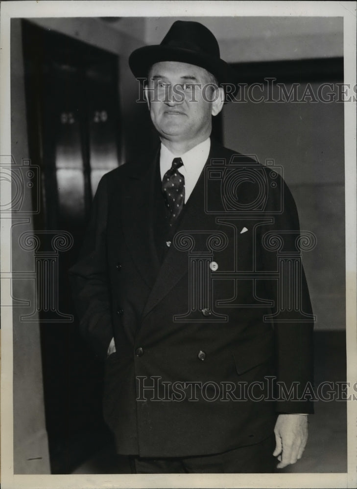 1938 Press Photo New York Bernard E Smith Testifies in SEC Hearing NYC - Historic Images