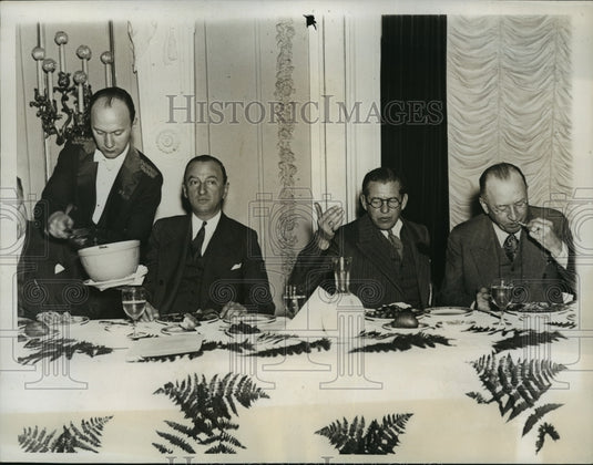 1938 Press Photo Business men offer advertising code NYC - Historic Images