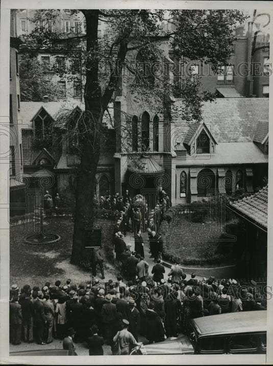 1935 Press Photo New York Funeral for De Wolf Hopper Actor NYC - Historic Images