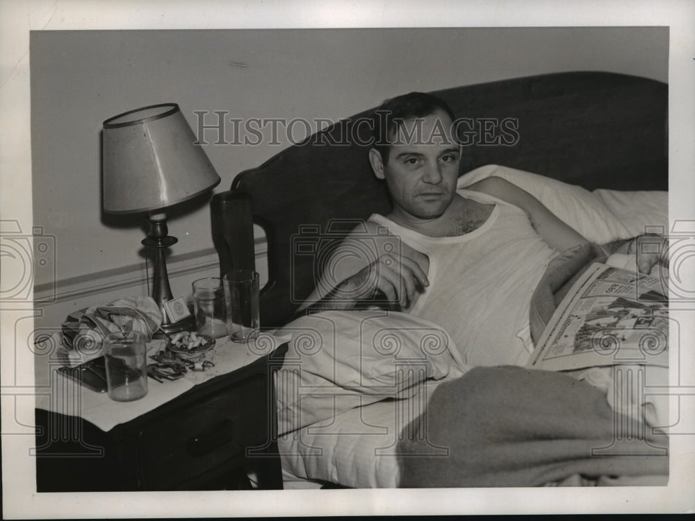 1938 Press Photo New York Jack Kirkland rests in his Home NYC - Historic Images