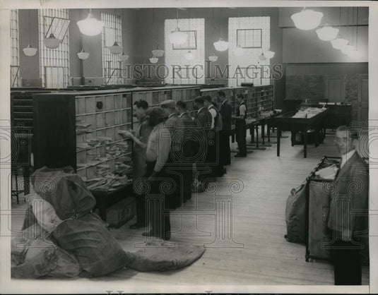 1935 Press Photo New York Post Office Upon NYC - Historic Images