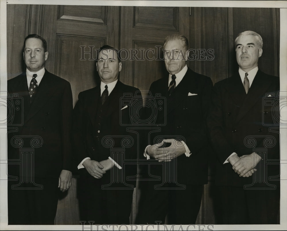 1938 Press Photo New York Enders M.Voorhees, B.F.Fairless, Myron C.Taylor NYC - Historic Images