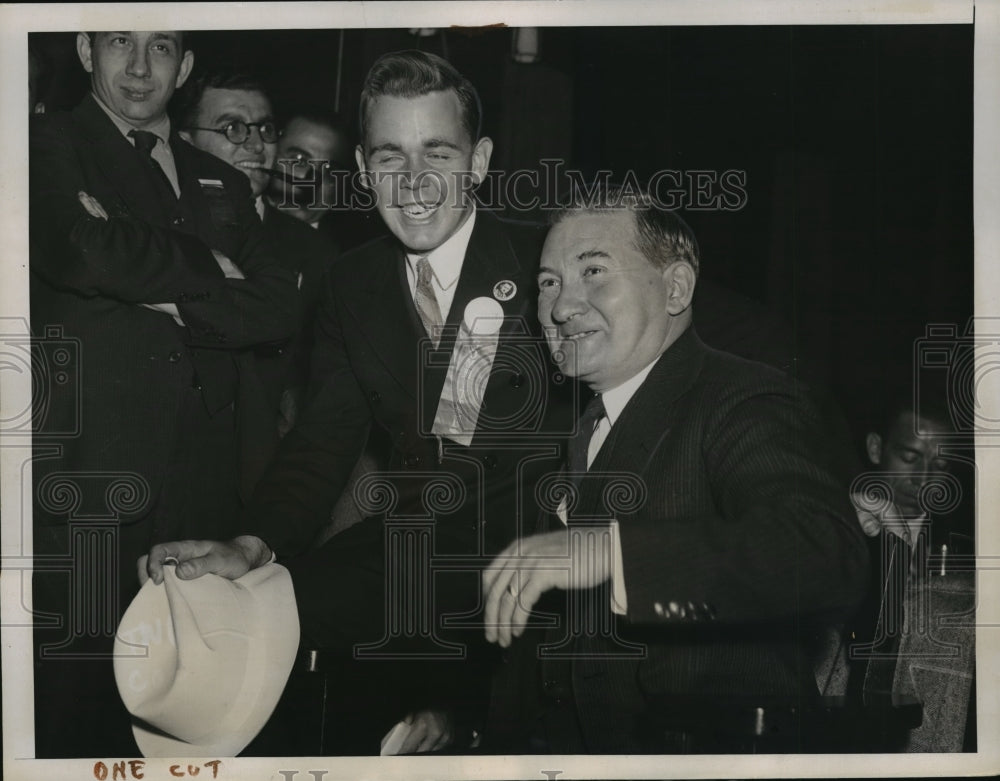 1936 Press Photo Albany NY Supreme Court Justice William Bleakley and son ANY - Historic Images