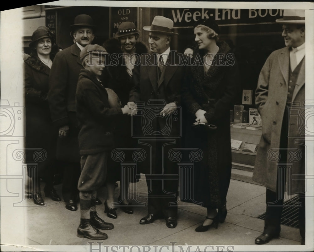 1935 Press Photo New York Col &amp;  Mrs Lehman, Michael Donovan in NYC - Historic Images