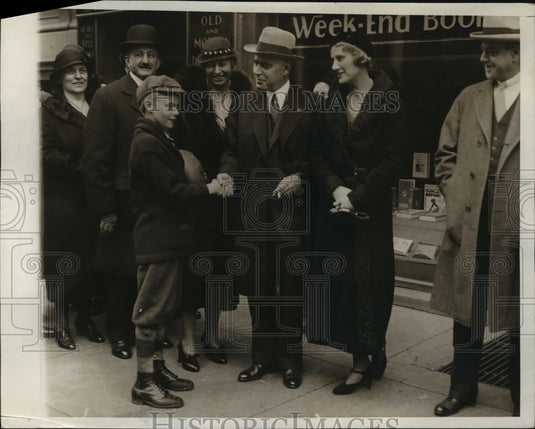 1935 Press Photo New York Col &  Mrs Lehman, Michael Donovan in NYC - Historic Images