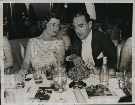 1936 Press Photo New York Countess Orssich & Belmont at Dinner Party NYC-Historic Images