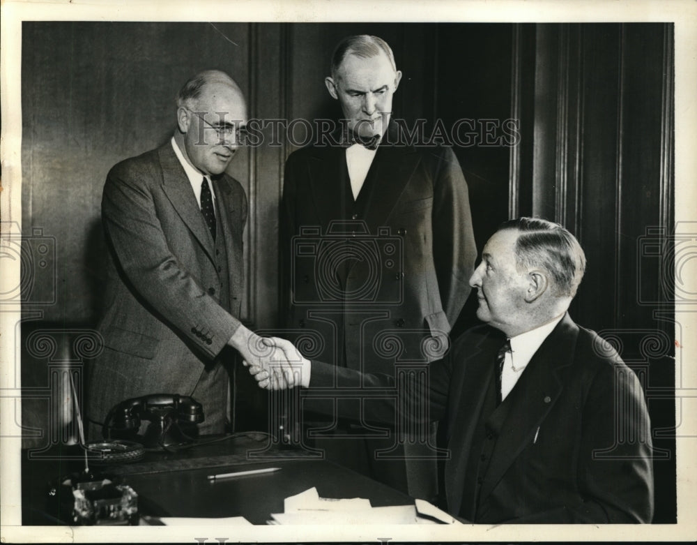 1937 Press Photo New York New head of BF Goodrich Samuel Robertson in  NYC - Historic Images