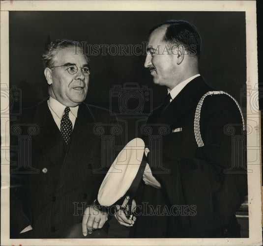 1941 Press Photo New York Vice Admiral Jose Guisasola of Argentina Arrives NYC - Historic Images