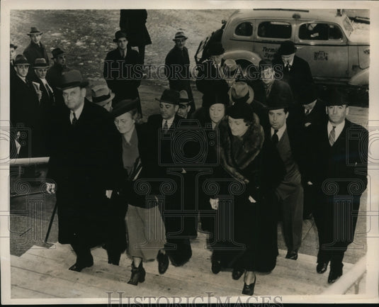 1938 Press Photo New York Jury from espionage trial of Erich Glaser in NYC - Historic Images