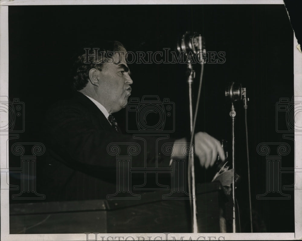 1927 Press Photo New York John L Lewis  gives CIO speech in NYC - Historic Images