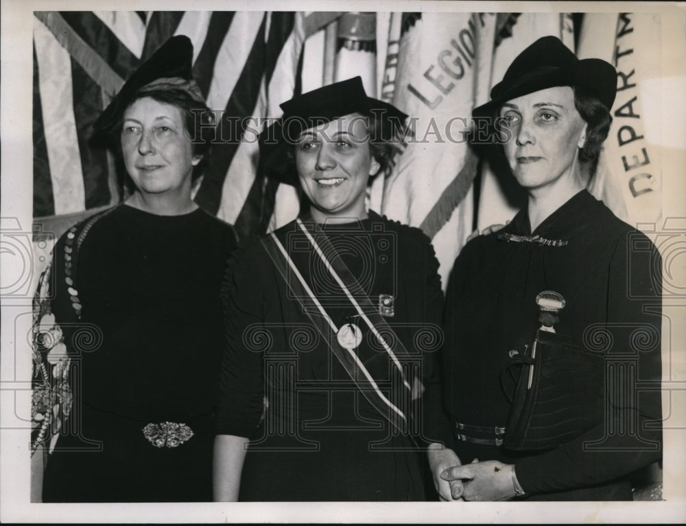 1937 Press Photo New York Women&#39;s Auxiliary holds Convention NYC - Historic Images