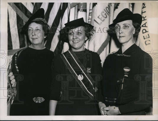 1937 Press Photo New York Women's Auxiliary holds Convention NYC - Historic Images