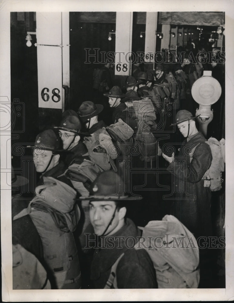 1941 New York 7th Regiment leaves For Training In Georgia NYC-Historic Images