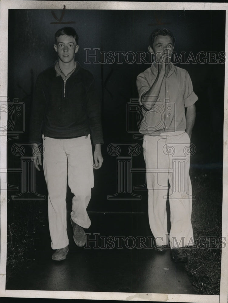 1937 Press Photo New York Alvin and Arthur Chadwicj questioned for Kidnaping NYC-Historic Images