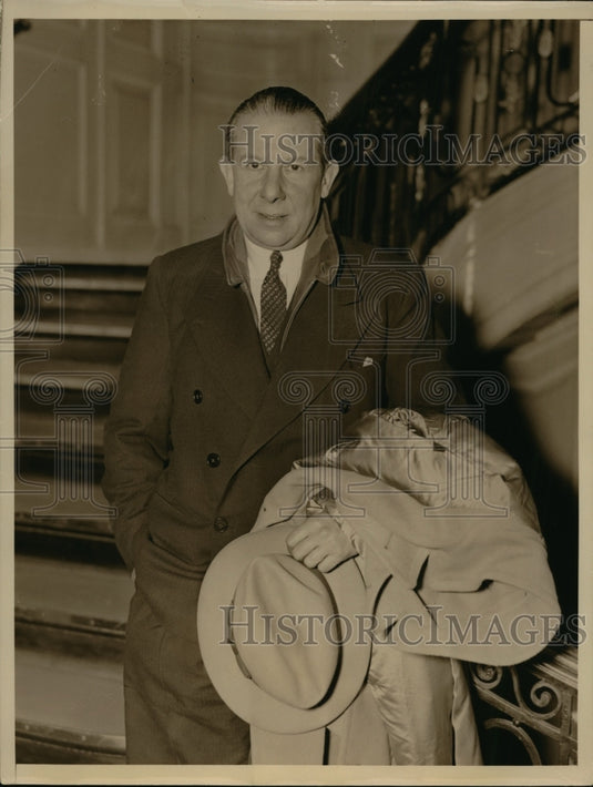 1936 Press Photo New York Jeffrey Bernerd attends "Rhodes"  movie premiere NYC - Historic Images