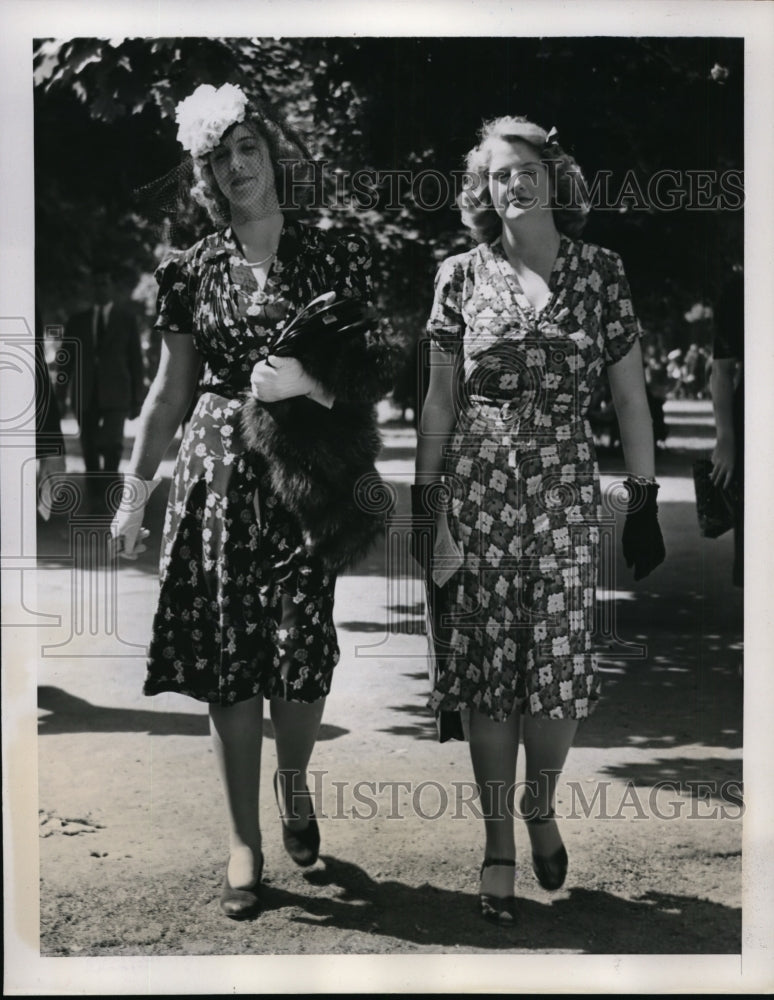 1939 Press Photo New York Belmont Park Margaret Beadleson, Hope Saunders NYC-Historic Images