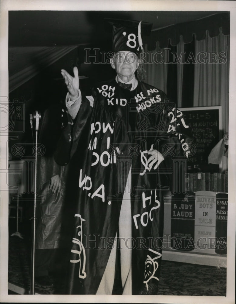 1939 Press Photo New York New Initiate,Professor William Lyon Phelps NYC - Historic Images