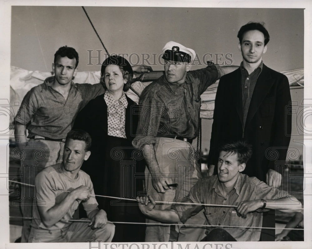 1939 Press Photo New York Martucci Family To Sail Yacht To Italy NYC - Historic Images