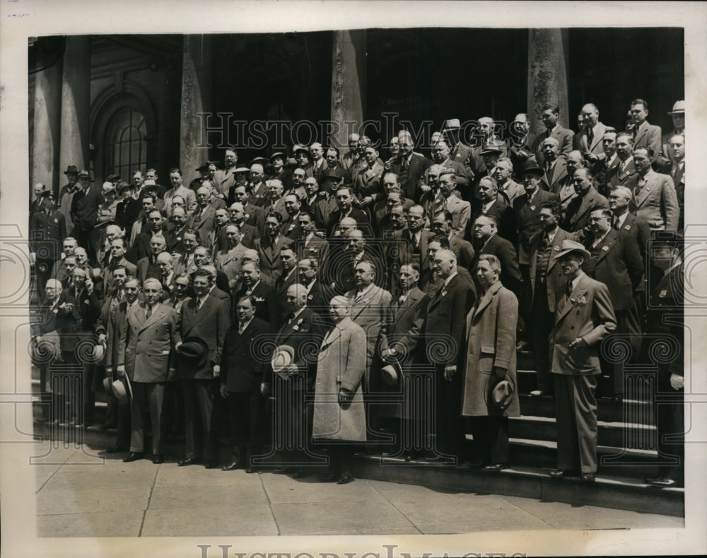 1939 Press Photo New York Group of Mayors at Mayor Conference in New York City-Historic Images