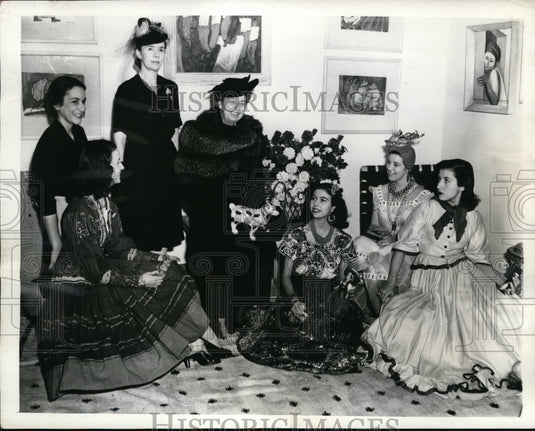 1941 New York Eleanore Roosevelt Opens Market of Americas NYC-Historic Images