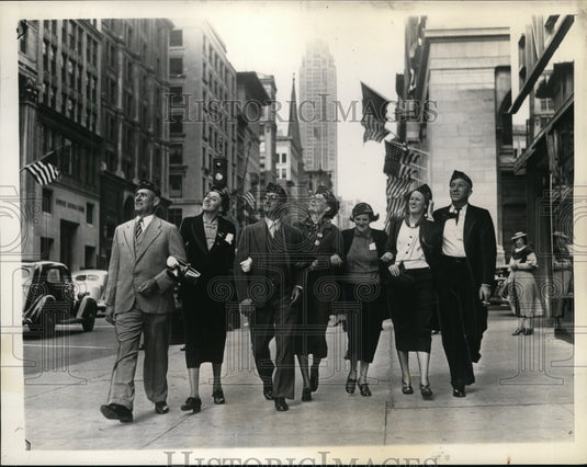 1937 Press Photo New York Eve of Legion Convention NYC - neny14068-Historic Images