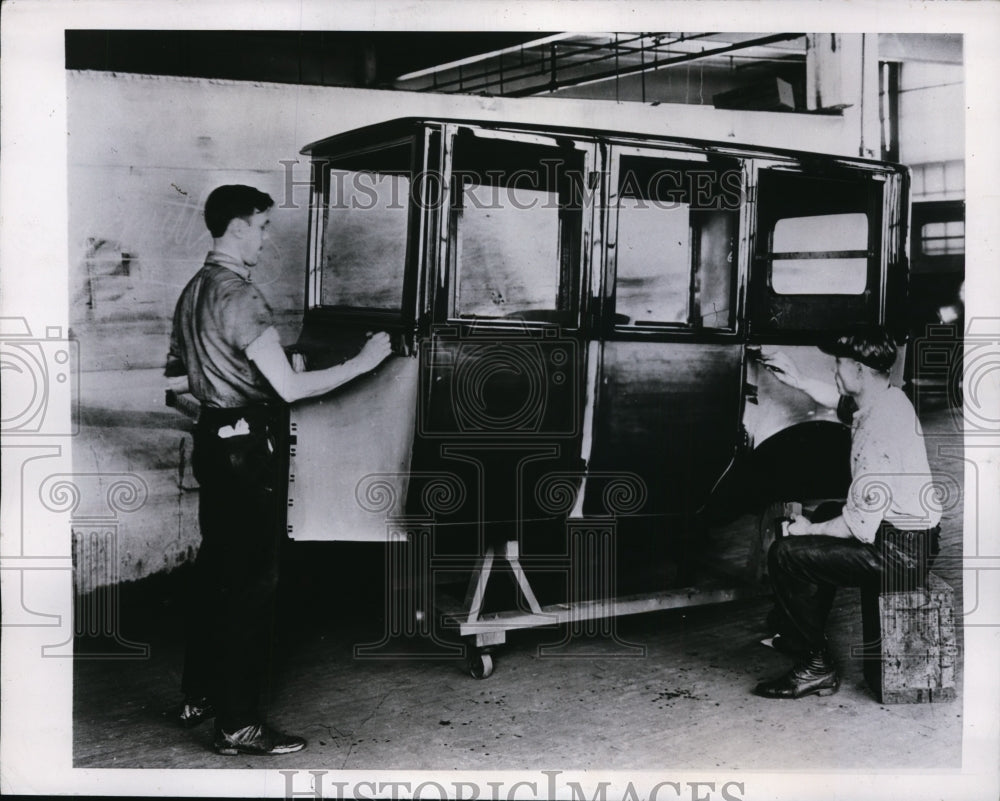 1946 New York Automobile Painting Back Then NYC-Historic Images