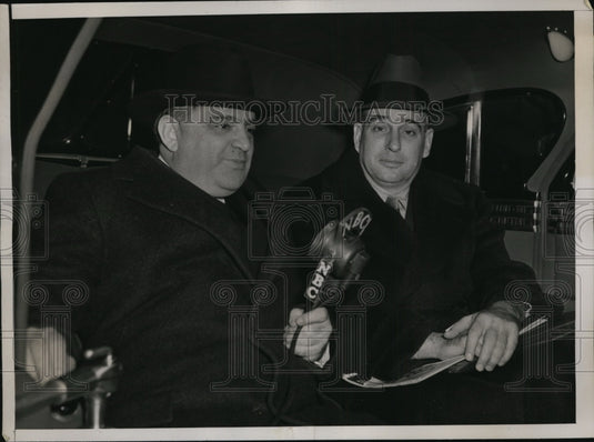 1939 Press Photo New York Mayor & London Mayor Talk by Radio NYC - Historic Images