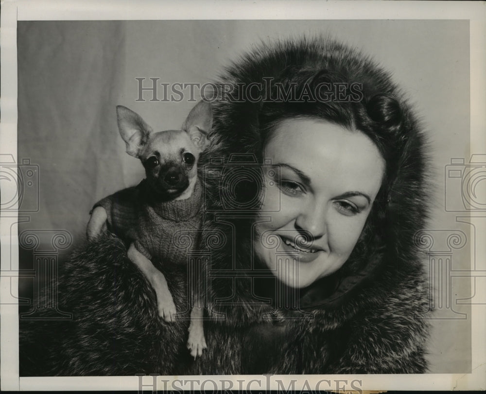 1941 New York Mrs Jack Wolfe at Westminster Kennel Club Dog Show NYC-Historic Images