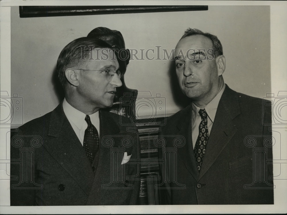 1941 Press Photo New York Thomas Curran, Robert Moses at Republican Assembly NYC - Historic Images