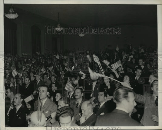 1940 Press Photo New York Wendell Willkie Carries Campaign To Brooklyn NYC - Historic Images