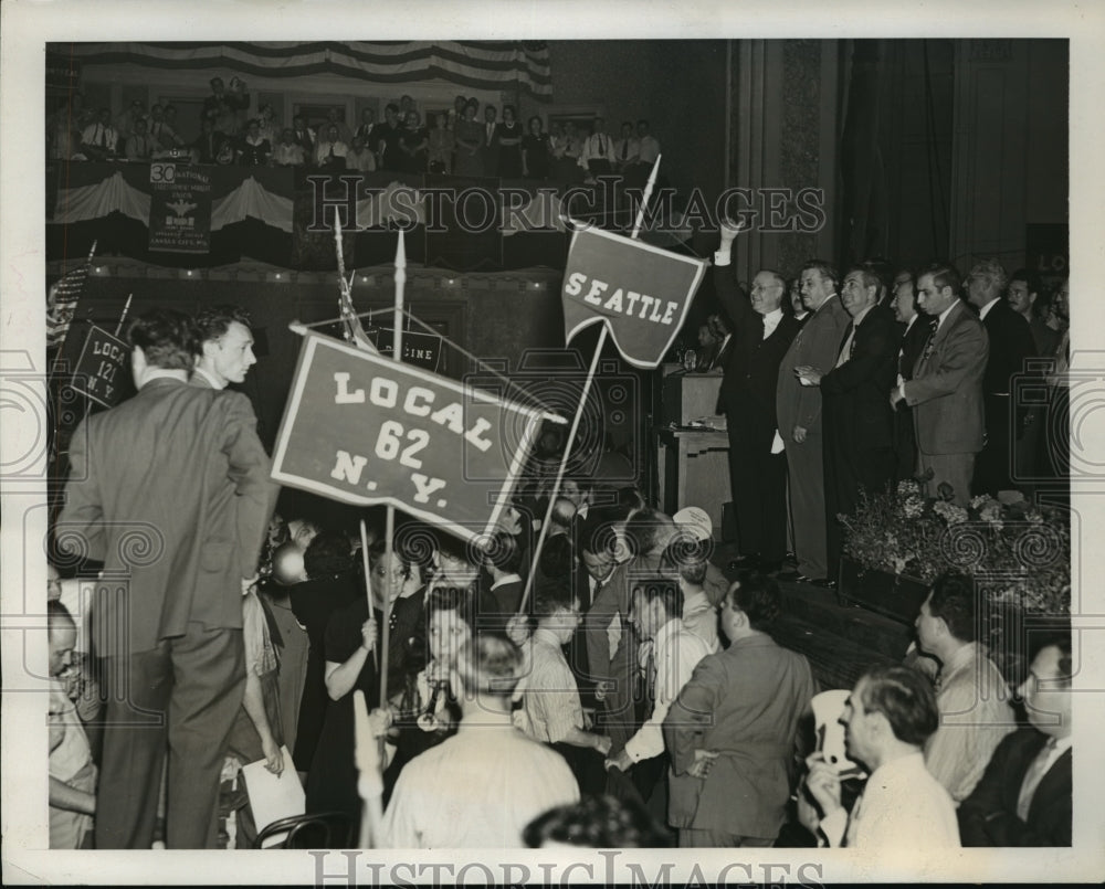 1940 Press Photo New York William L. Green American Fed. of Labor NYC - Historic Images