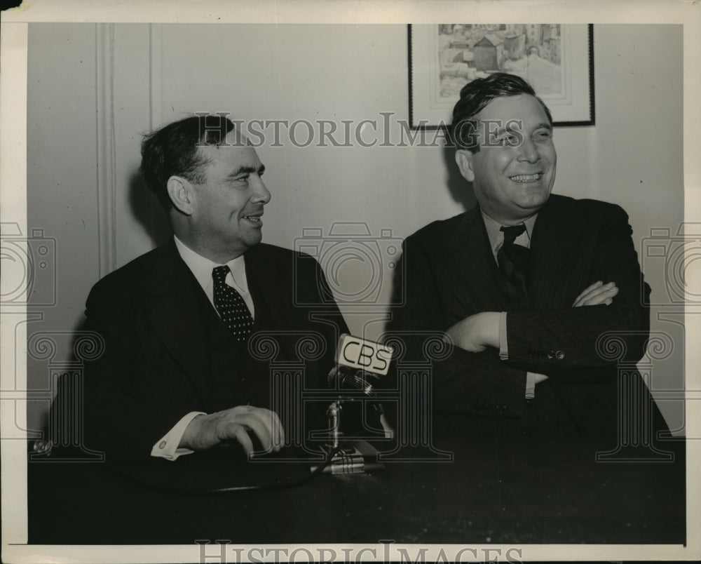 1940 Press Photo New York Wendell L. Willkie Makes Election Eve Broadcast NYC - Historic Images