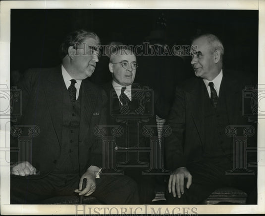 1941 Press Photo New York John L ewis , Tom Kennedy,& CIOs P Murray NYC - Historic Images