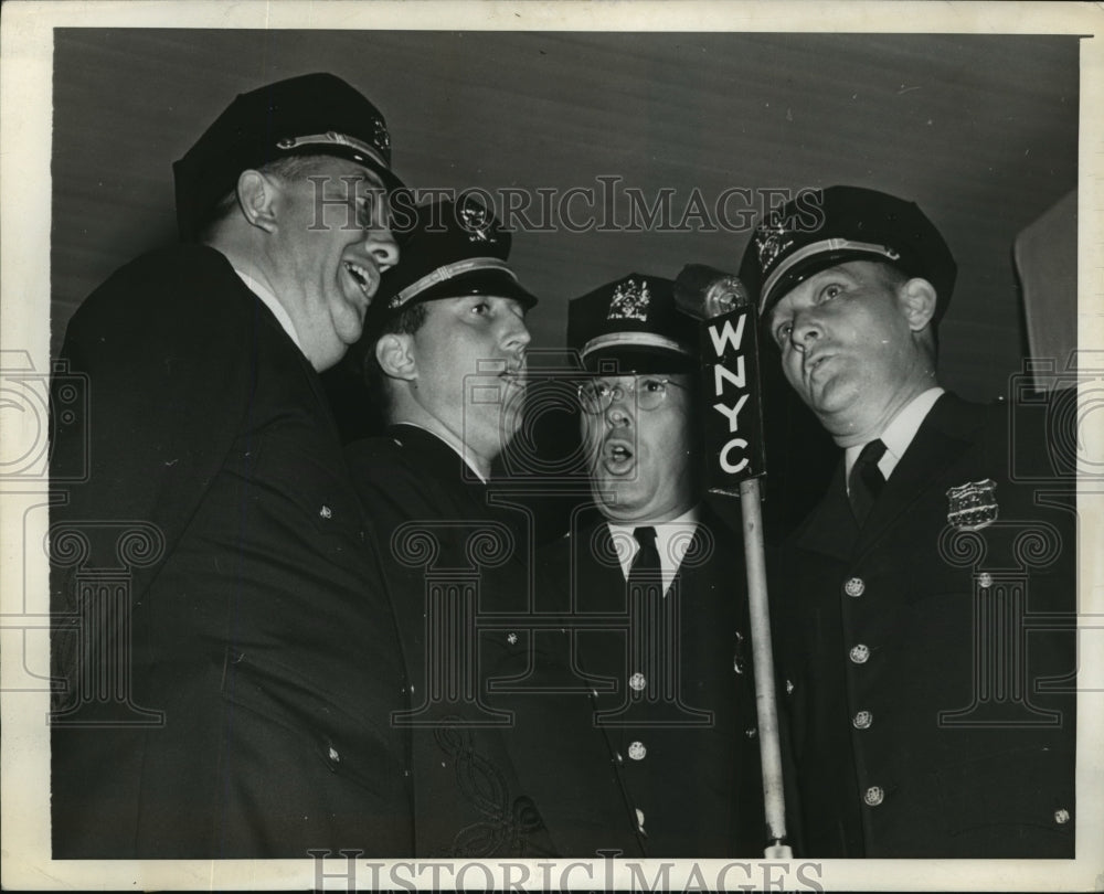 1941 Press Photo New York Police Quartet at contest in NYC - Historic Images