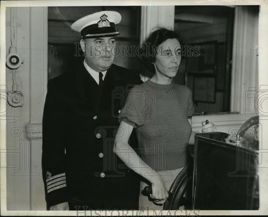 1941 Press Photo New York S.S. Kawsa Arrives at Pier F From Egypt NYC-Historic Images