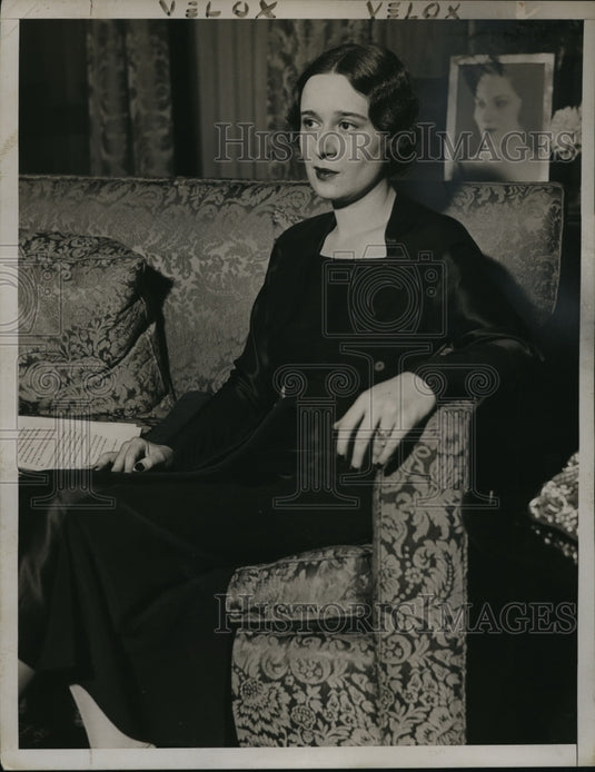 1934 Press Photo New York Mrs R Vanderbilt in NYC - neny15736-Historic Images
