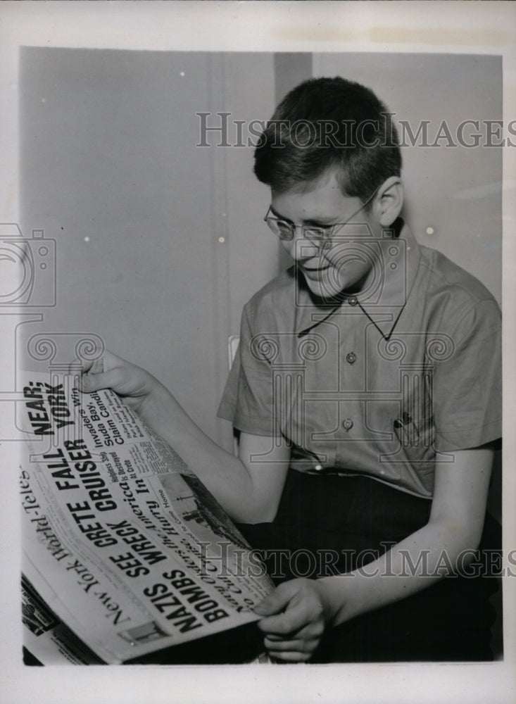 1941 Press Photo New York Louis Edward Sissman Winner National Spelling Bee NYC - Historic Images