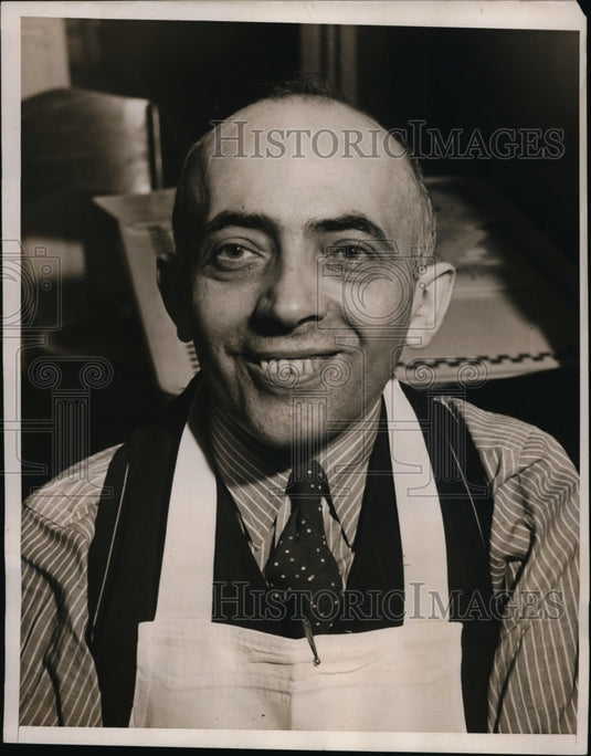 1940 Press Photo New York Charles J Corbetoff of Aunt Maththa's luncheon NYC-Historic Images