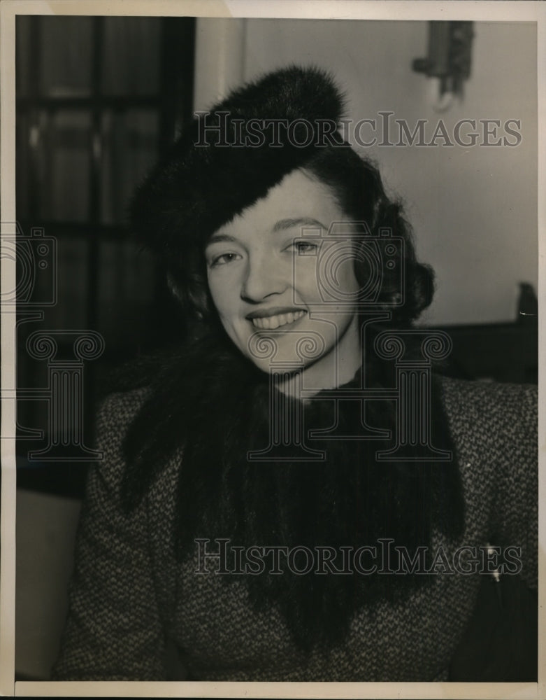 1940 Press Photo New York Mary E.Channing of Boston Mass.returned to London NYC - Historic Images