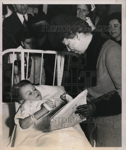 1940 New York First Lady and Infantile Paralysis Victim Lively NYC-Historic Images