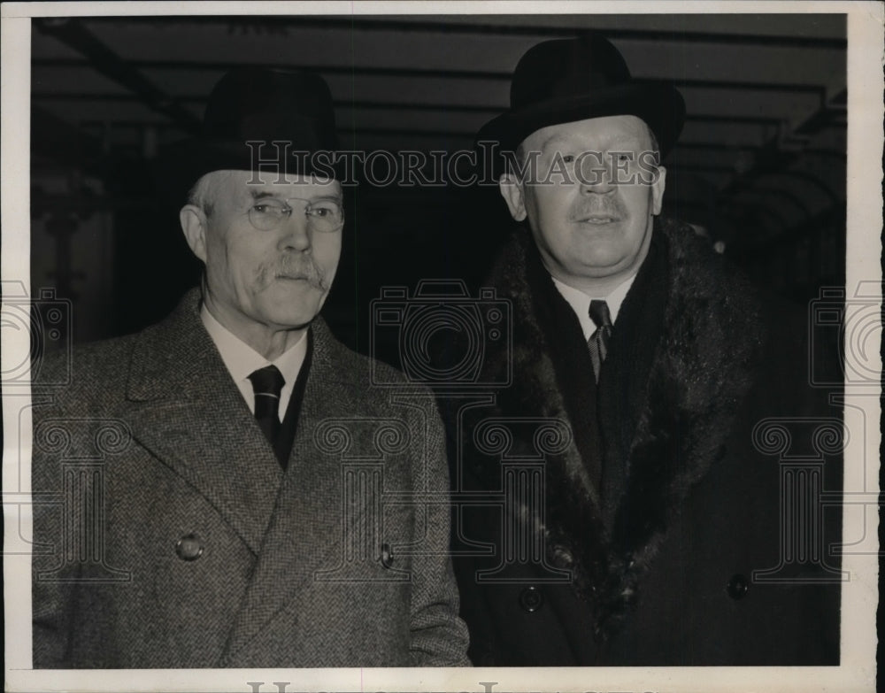 1940 Press Photo New York Prof Charles Rist of France arrives in NYC - Historic Images