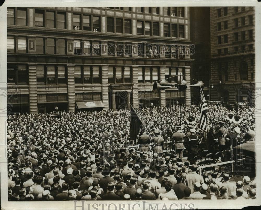 1931 Press Photo New York Veterans of Foreign Wars at Union Square NYC - Historic Images