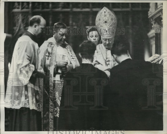 1940 Press Photo New York Archbishop Francis A. Spellman St. Patrick's NYC - Historic Images
