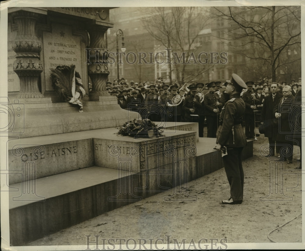 1929 Press Photo New York Royal Belgian Guard Band Arrives for American Tour NYC - Historic Images