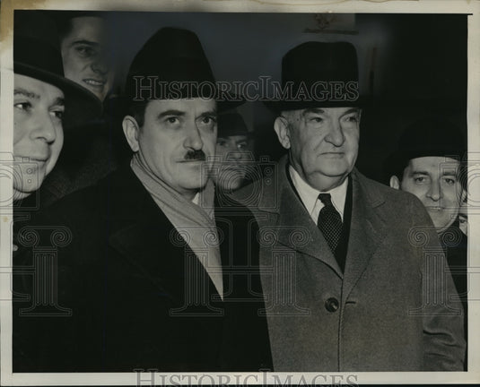 1940 Press Photo New York Earl Russell Browder & atty George G Battle in NYC - Historic Images