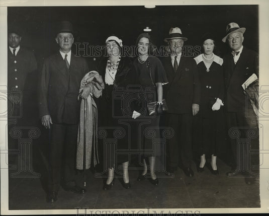 1932 Press Photo NEW YORK RETURNING FROM DEMOCRATIC STATE CONVENTION NYC-Historic Images